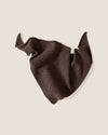 Pointelle neckerchief by Rove Knitwear - dark brown merino lambswool - Fodder