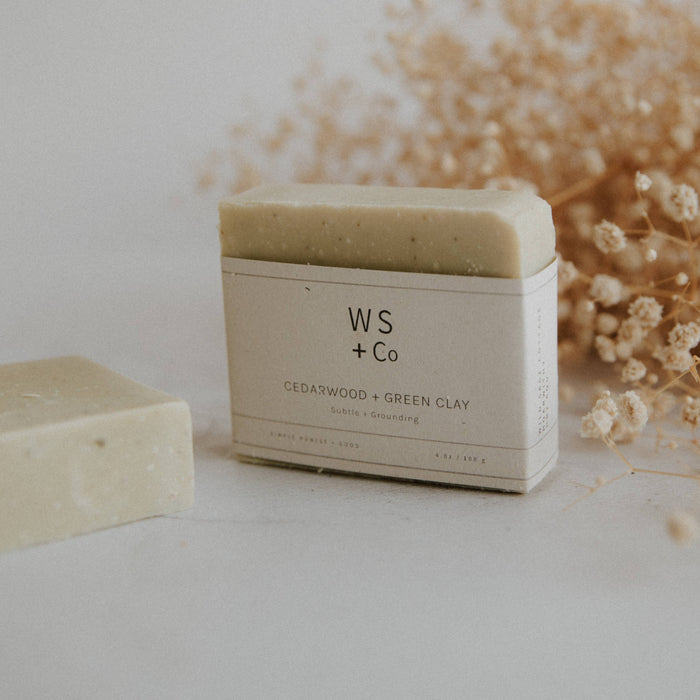 Cedarwood + Green Clay Soap | Wild Sage & Co | Shop Fodder