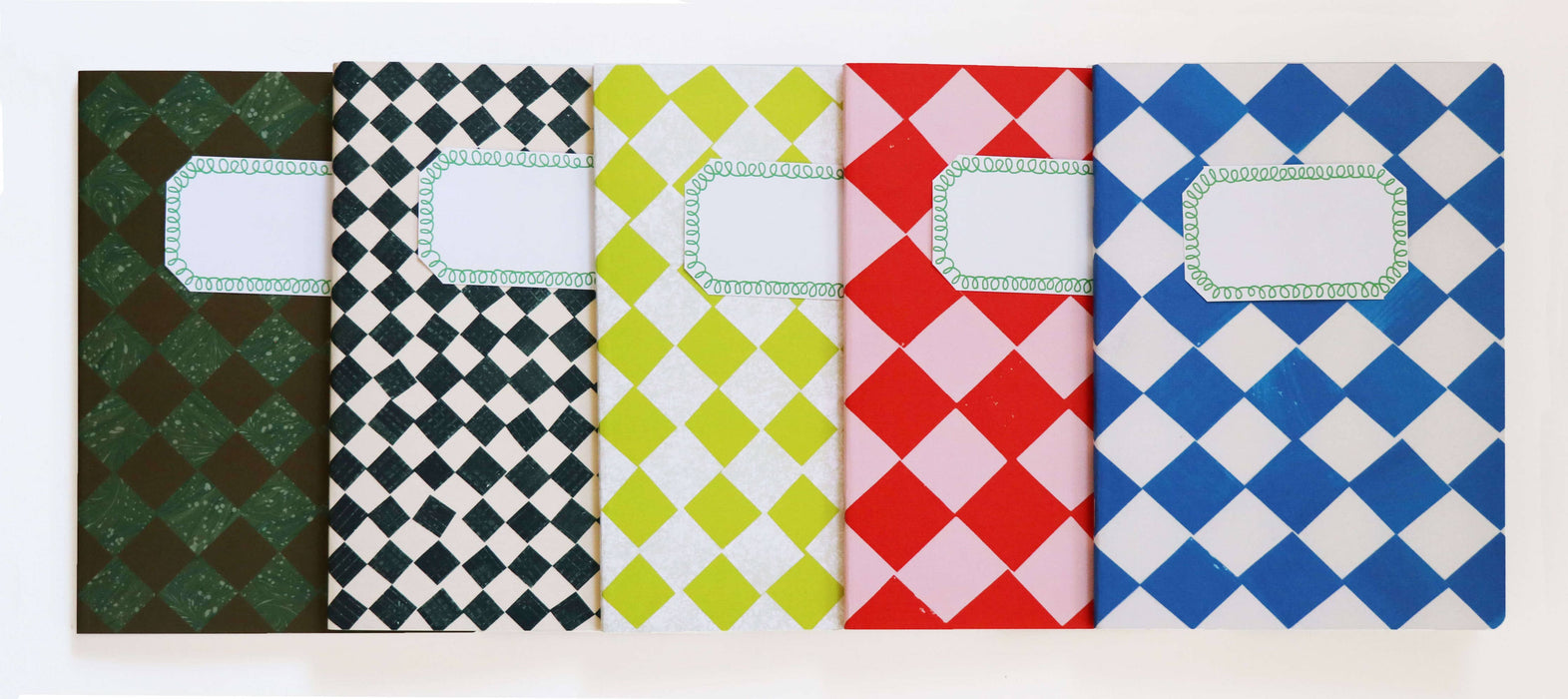 A5 Red and Pink Chequered Sketch/Notebook