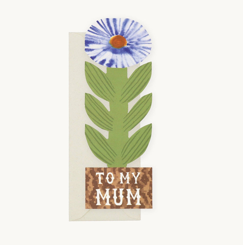 To My Mum, Smudgey Flower Card