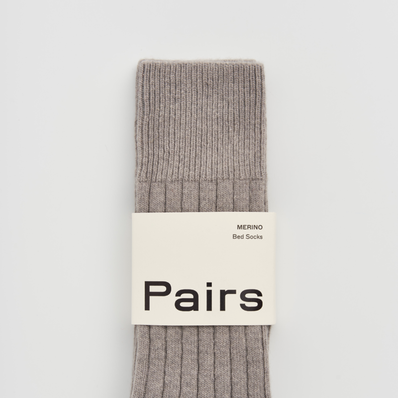 Correct Grey Merino Bed Socks