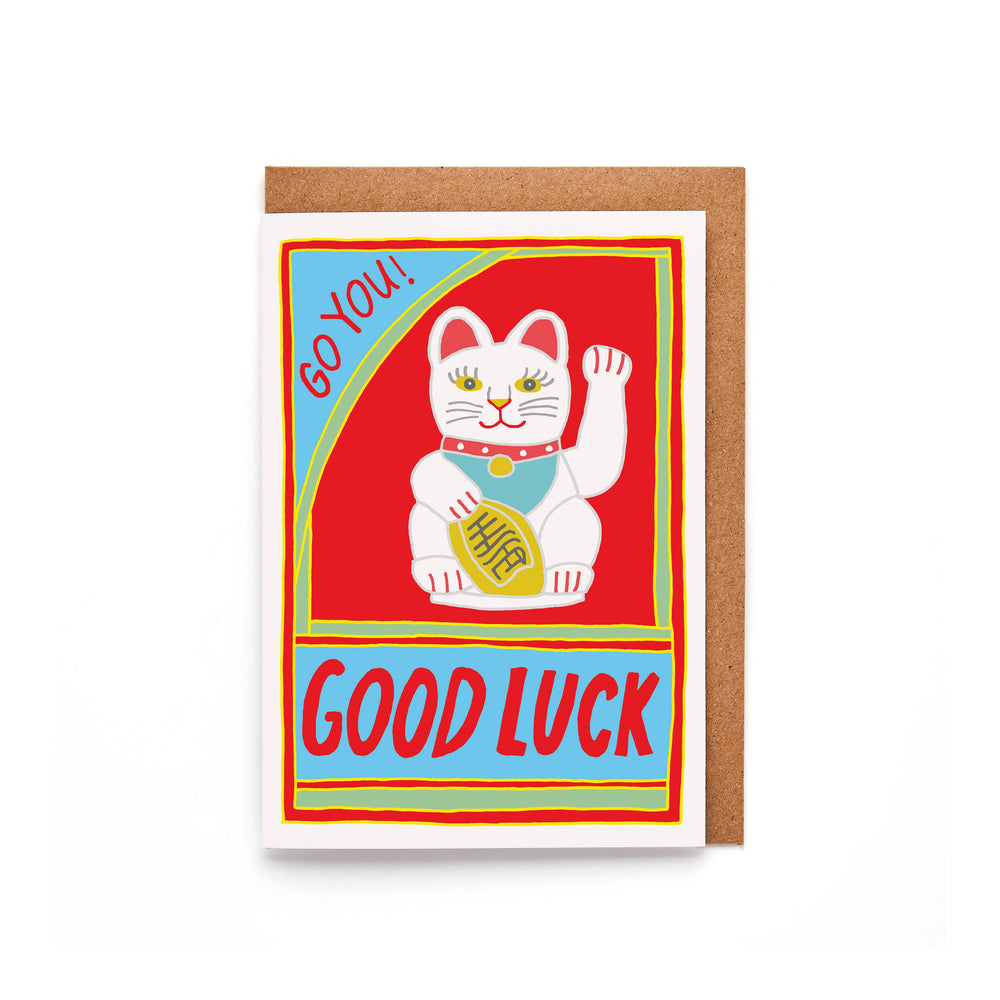 Lucky Chinese Cat Card