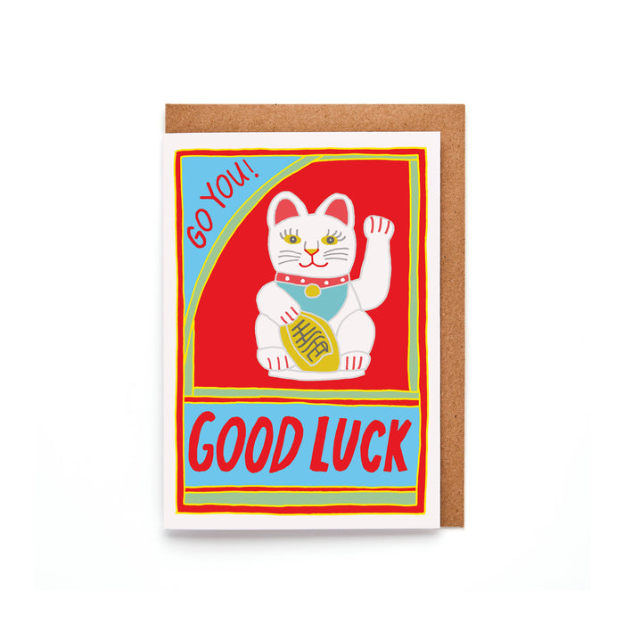 Lucky Chinese Cat Card
