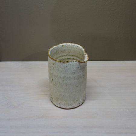 Small ceramic milk jug in white by Aku Ceramics | Shop Fodder
