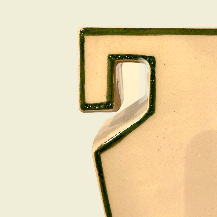 Mini Aries Vase Green Line | ERS Studio | Shop Fodder