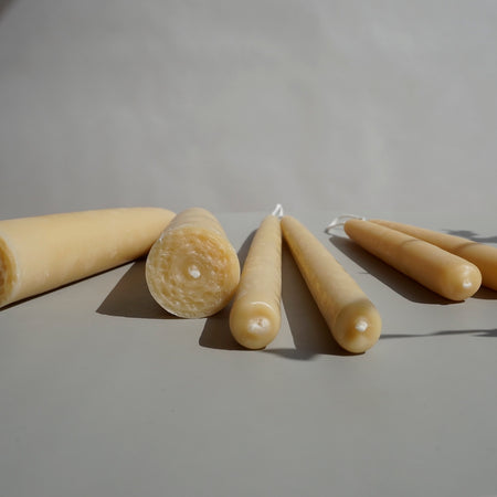 Hand dipped Beeswax Candles from UK Beeswax | Shop Fodder
