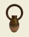 Bellied Donut Vase in Nicotine Glaze | Lily Pearmain | Shop Fodder