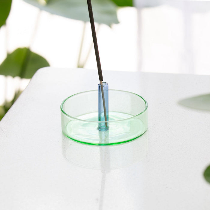 Incense Holder Green | Block Design | Shop Fodder