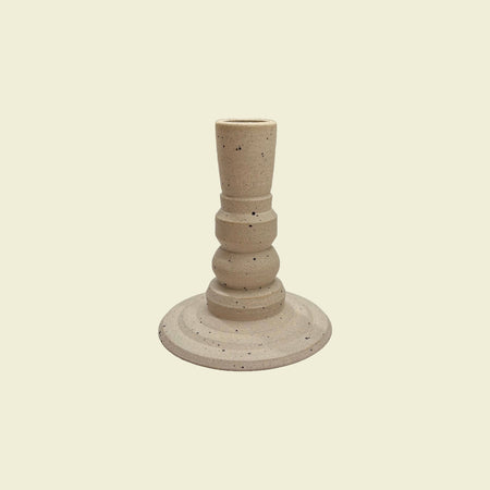 Pillar Candlestick Holder Unglazed | Studio ERS | Shop Fodder