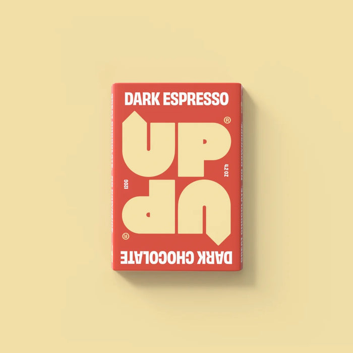 Espresso Dark Chocolate Bar 120G | UPUP | Shop Fodder