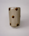 Ceramic Water cup by Cara Guthrie - iron wash dots - handmade stoneware - Fodder