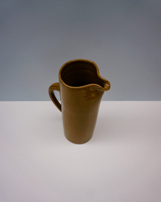 Water jug by Cara Guthrie - iron glaze - handmade stoneware - Fodder