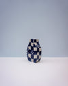Checkered vase on a light gray background. Nerikomi Vase | Fern Taylor | Shop Fodder