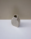 Handbuilt nerikomi bottle vase by Fern Taylor in layered coloured stoneware. Fodder