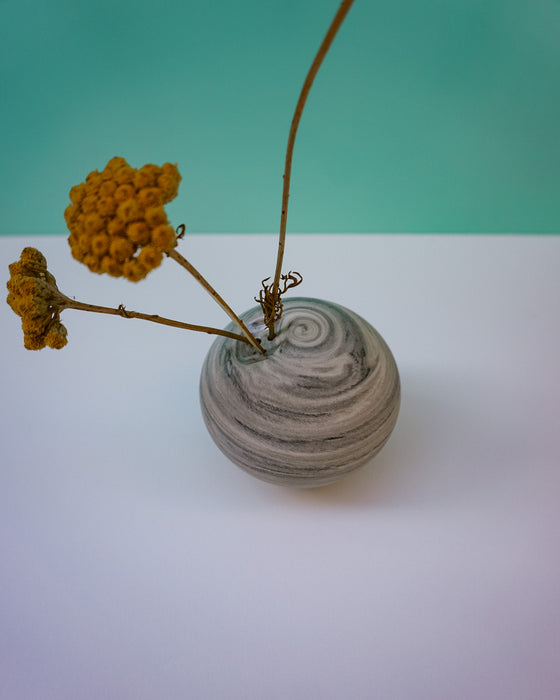 Vase with yellow flowers. Janne Meier Ceramics | Wildflower Pebble Vase | Shop Fodder