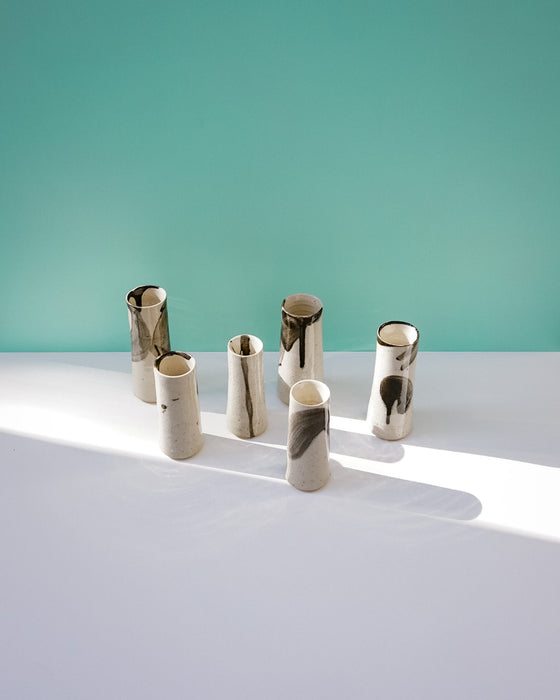 Group of Stem Vases. Janne Meier Ceramics | Wildflower Pebble Vase | Shop Fodder