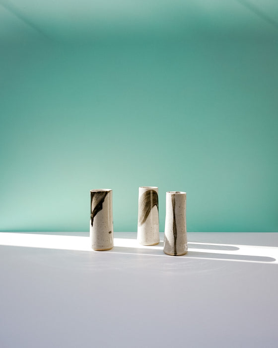Trio of Stem Vases. Janne Meier Ceramics | Wildflower Pebble Vase | Shop Fodder