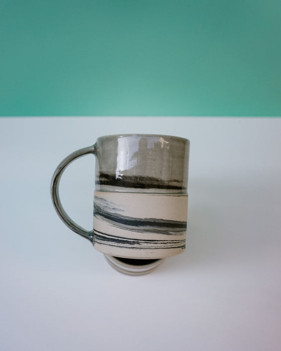 Tall Step Mug Detail. Janne Meier Ceramics | Wildflower Pebble Vase | Shop Fodder
