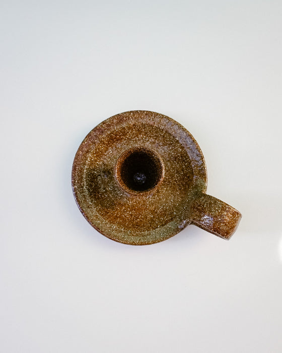 Lily Pearmain Ceramics | Candlestick Holders | Iron Rich Glaze | Shop Fodder