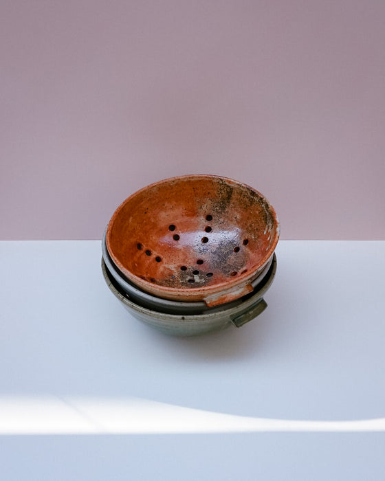 handmade ceramic colander by Scree Ceramics | Fodder