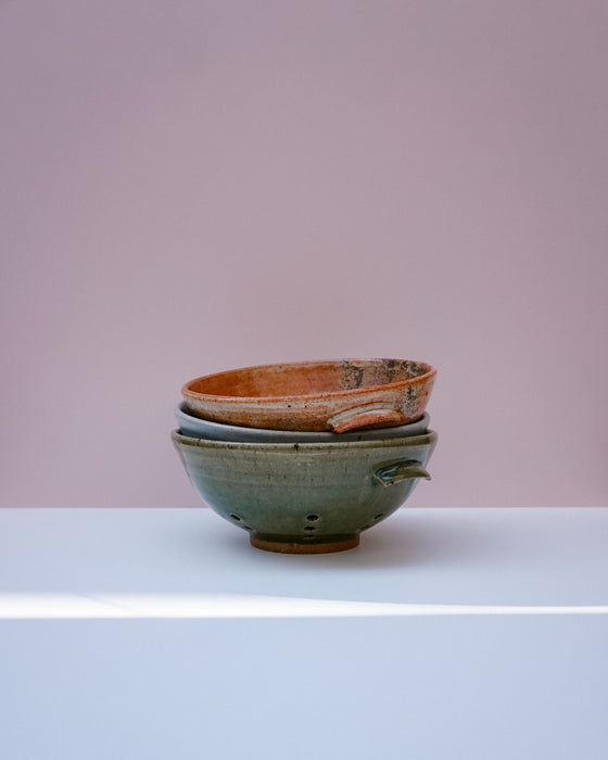 handmade ceramic colander by Scree Ceramics | Fodder