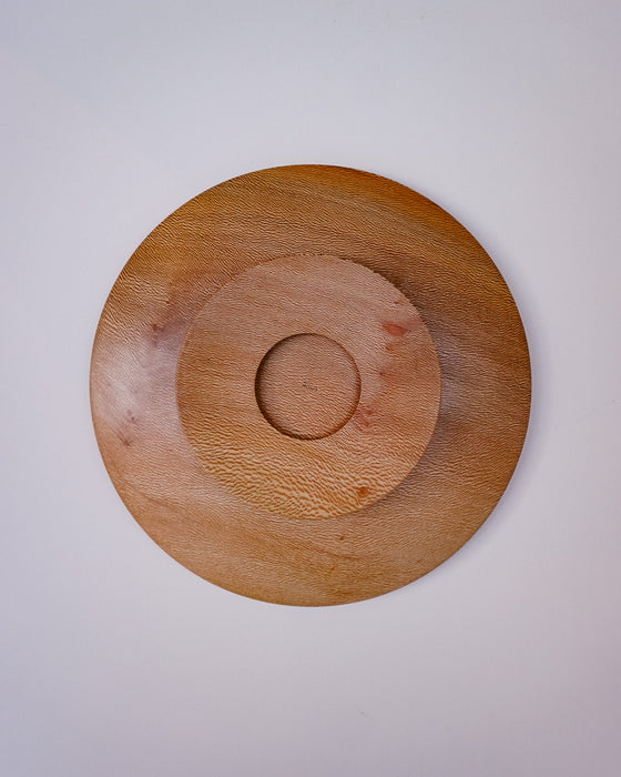 Base of a London Plane wooden cake stand by Selwyn House - lacewood grain - Fodder