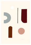 editioned abstract screenprint by Hannah Ludnow. 