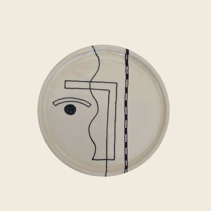 handmade illustrated plate by Hoodmor