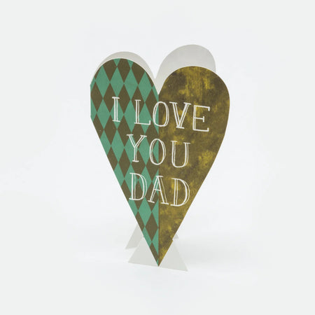 I Love You Dad Heart | Hadley Paper Goods | Shop Fodder