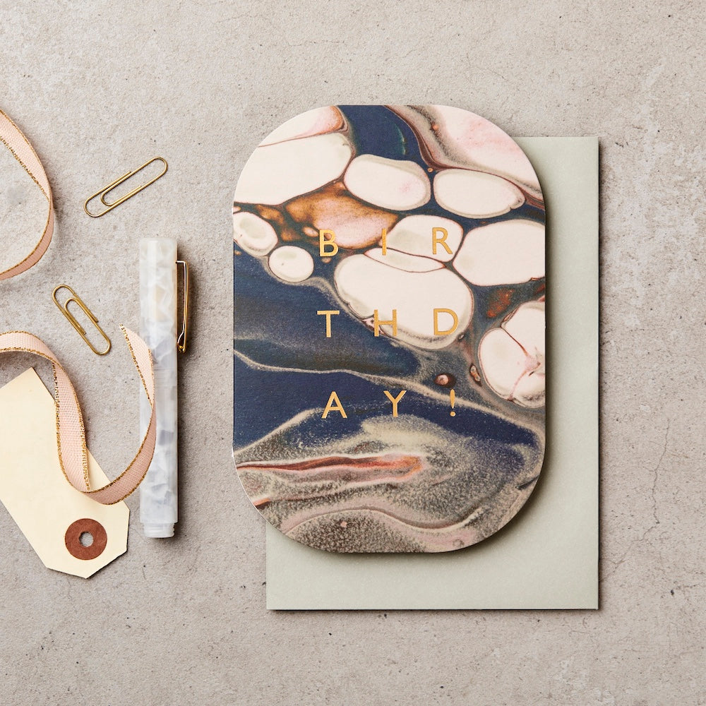Birthday Marble Card