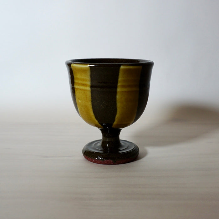 Lily Pearmain Ceramics | Brown Wine Goblet | Shop Fodder