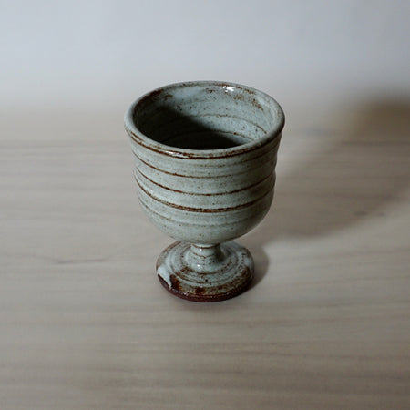 Lily Pearmain Ceramics | White Red Clay Wine Goblet | Shop Fodder