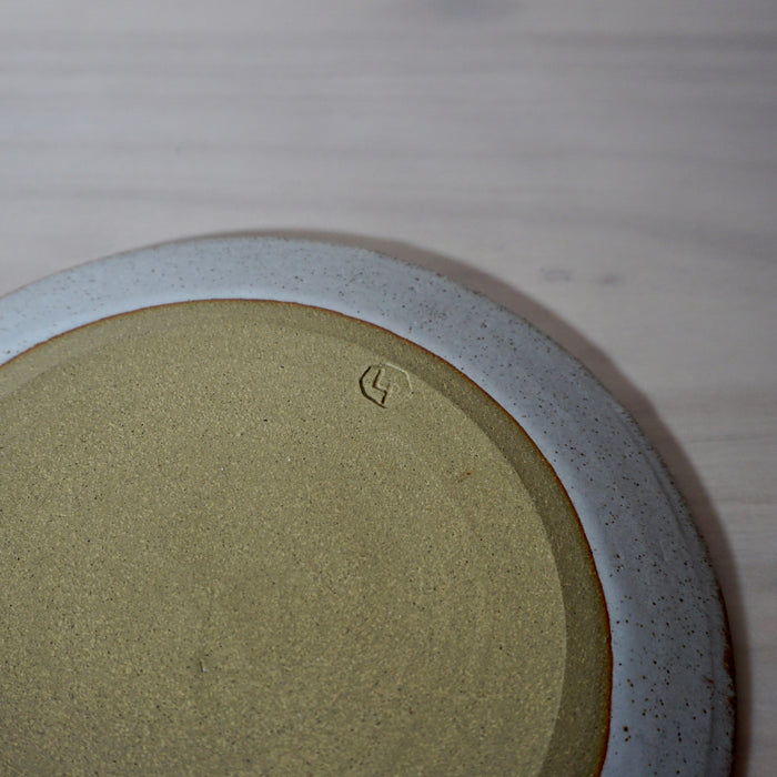 Makers mark on back handmade Dinner Plate | Lily Pearmain | Shop Fodder
