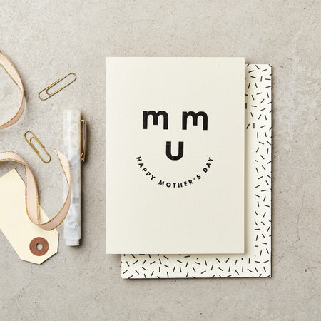 Mother's Day Smiley Face | Mother's Day Card | Katie Leamon | Shop Fodder