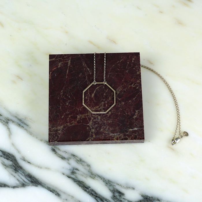 Octagon Sterling Silver Pendant | Scarlett Cohen French | Shop Fodder