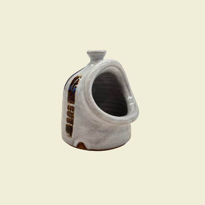 Salt Pig White Glaze with Rich Iron Stripe | Lily Pearmain | Shop Fodder 