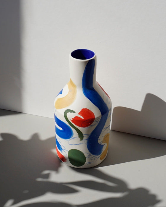 Sophie Alda | Brush Bottle Vase Porcelain | Shop Fodder