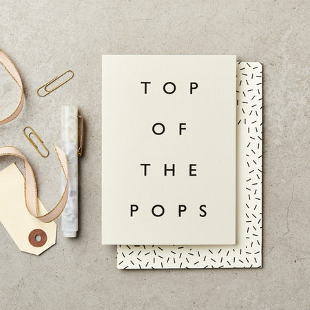 Top of the Pops Father's Day Card | Katie Leamon | Shop Fodder