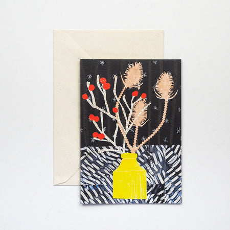 Winter Vase Greetings Card | Hadley Paper Goods | Shop Fodder