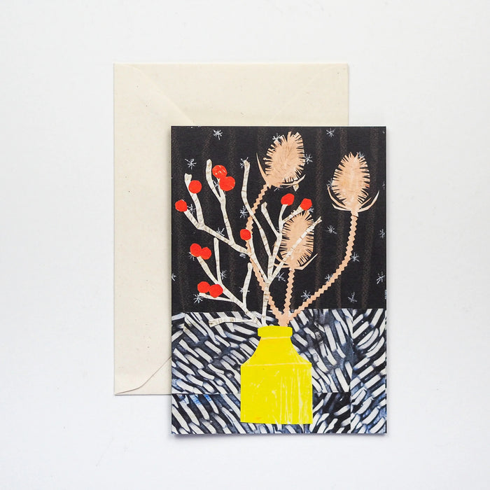 Winter Vase Greetings Card | Hadley Paper Goods | Shop Fodder