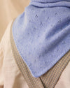 Pointelle neckerchief by Rove Knitwear - cornflower blue merino lambswool - Fodder