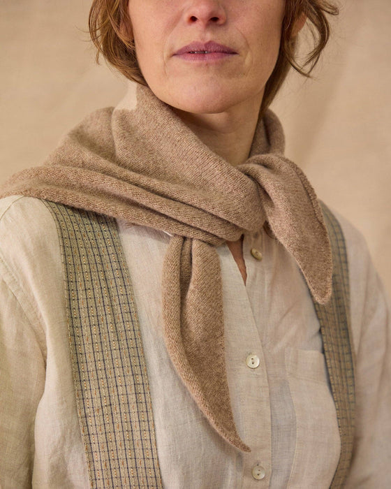 Harlequin neckerchief by Rove Knitwear - Hispi diamond intarsia merino - Fodder